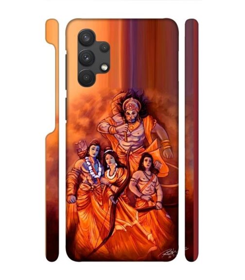 Lords Hanuman with ram ji family Samsung Galaxy A32 Mobile Cover