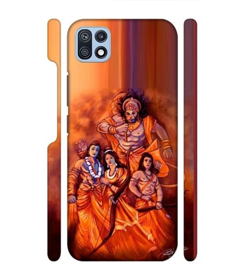 Lords Hanuman with ram ji family Samsung Galaxy F42 (5G) Mobile Cover
