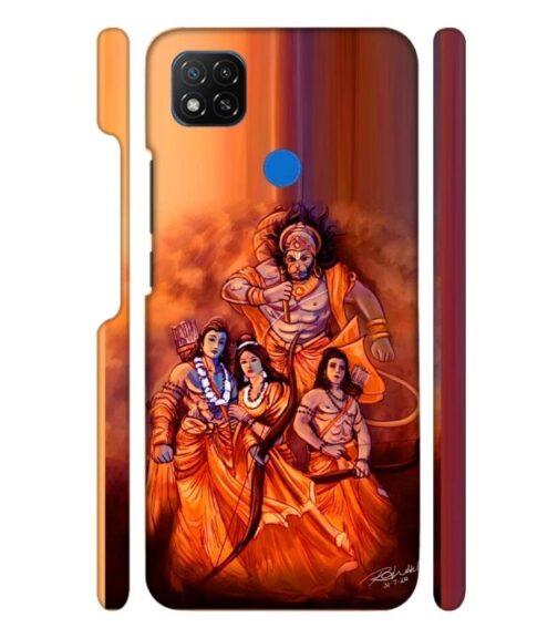 Lords Hanuman with ram ji family POCO C31 Mobile Cover