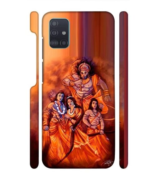 Lords Hanuman with ram ji family Samsung Galaxy A51 Mobile Cover
