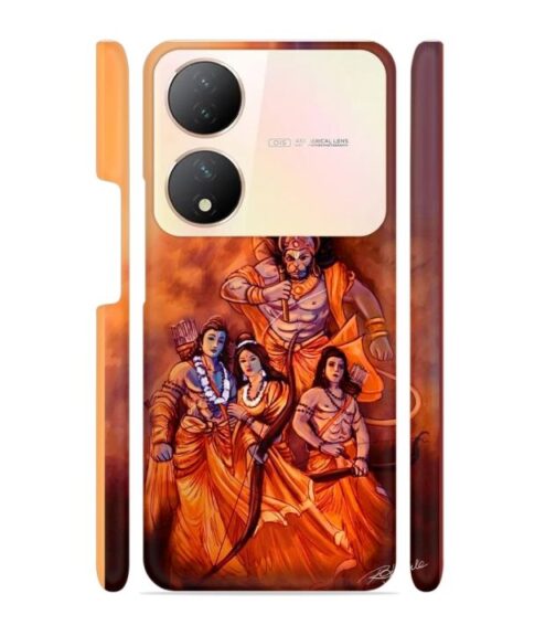 Lords Hanuman with ram ji family Vivo Y100 (5G) Mobile Cover