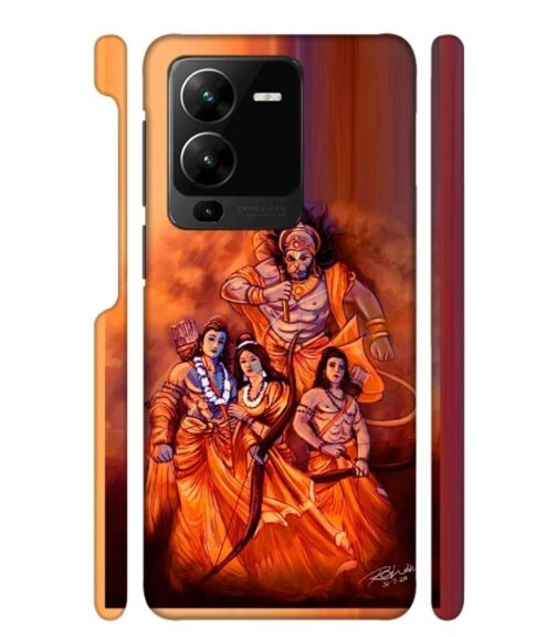 Lords Hanuman with ram ji family Vivo Y22 Mobile Cover