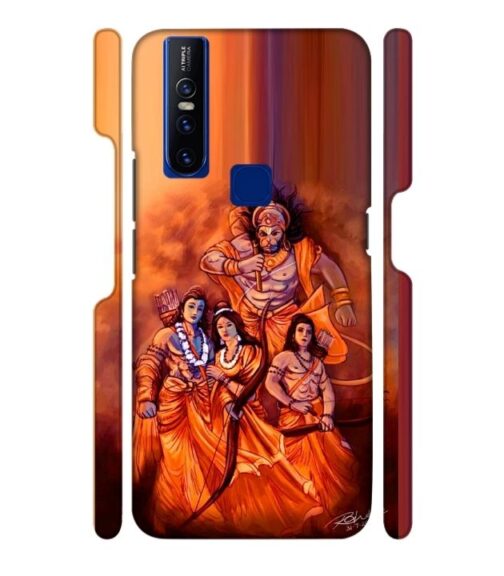 Lords Hanuman with ram ji family Vivo V15 Mobile Cover