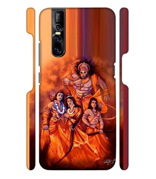 Lords Hanuman with ram ji family Vivo V15 Pro Mobile Cover