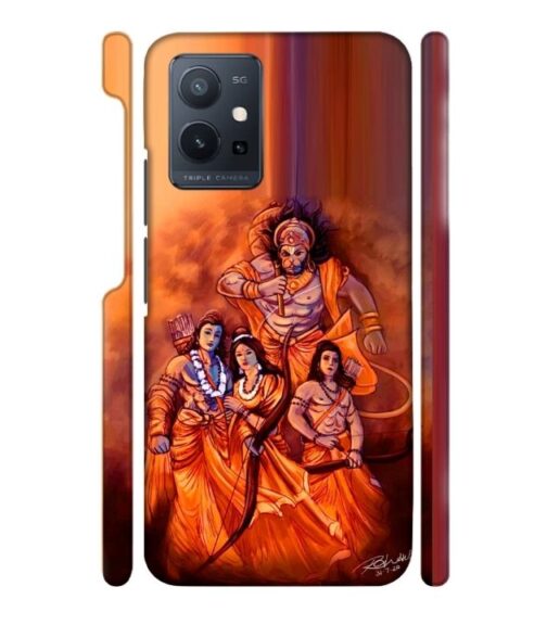 Lords Hanuman with ram ji family Vivo T1 (5) Mobile Cover