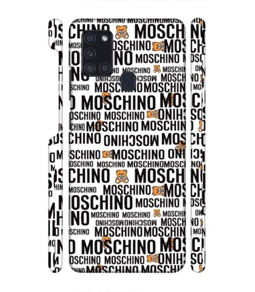 Moschino panda marquee text Samsung Galaxy A21 S Mobile Cover