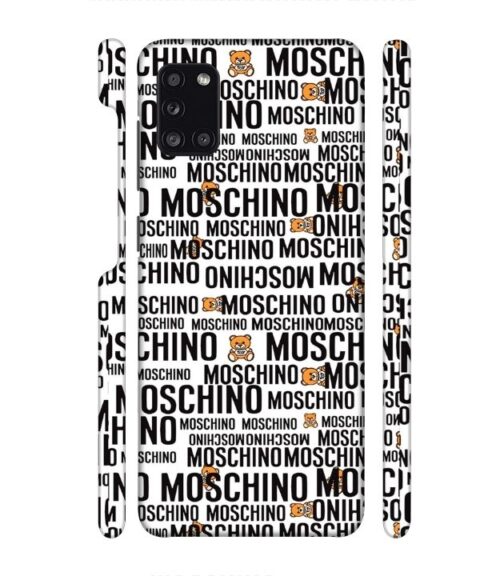 Moschino panda marquee text Samsung Galaxy A31 Mobile Cover