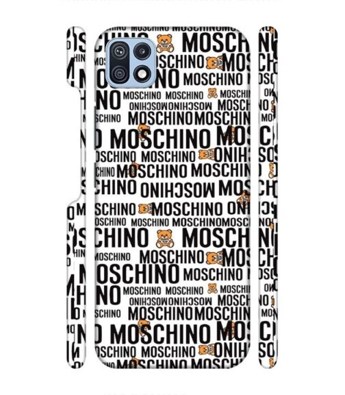 Moschino panda marquee text Samsung Galaxy F42 (5G) Mobile Cover