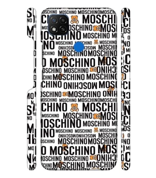 Moschino panda marquee text POCO C31 Mobile Cover