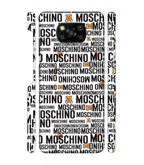 Moschino panda marquee text Poco X3 Mobile Cover