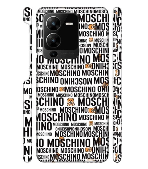 Moschino panda marquee text Vivo Y22 Mobile Cover