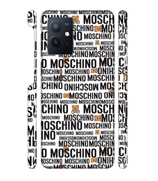 Moschino panda marquee text iQOO Z6 Mobile Cover