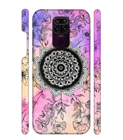Creative rangoli pattern Redmi Note 9 Mobile Cover