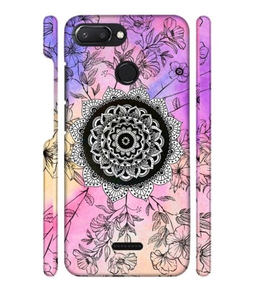 Creative rangoli pattern Redmi 6 Mobile Cover