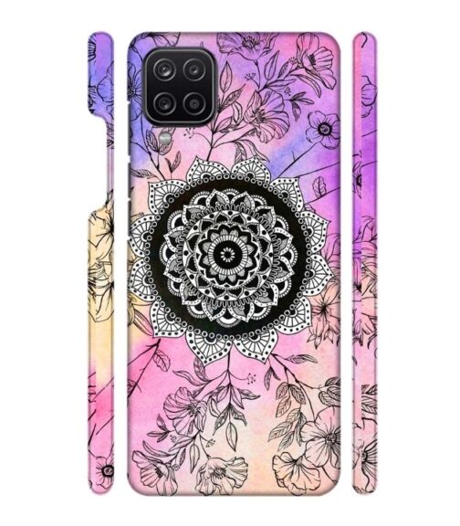 Creative rangoli pattern Samsung Galaxy A12 Mobile Cover