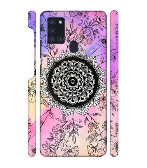 Creative rangoli pattern Samsung Galaxy A21 S Mobile Cover