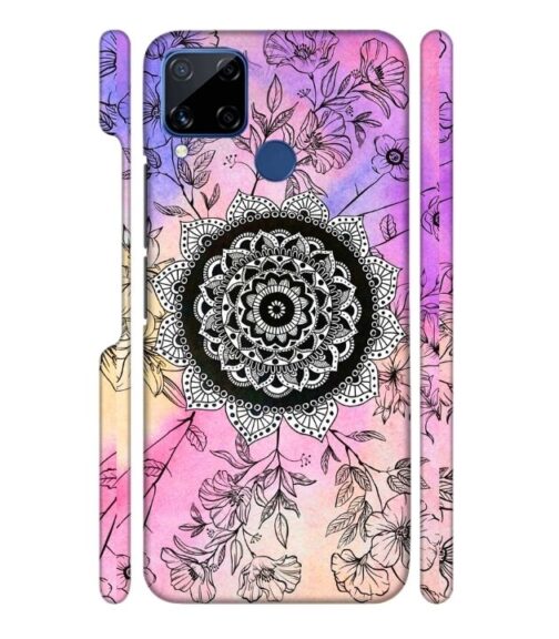 Creative rangoli pattern Realme C15 Mobile Cover