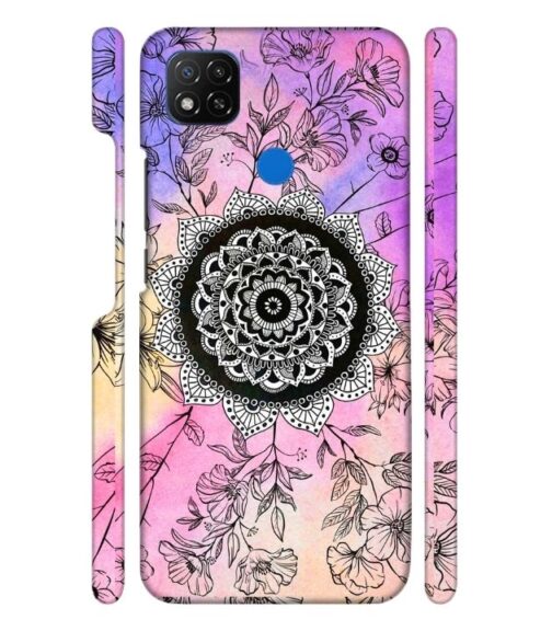 Creative rangoli pattern POCO C31 Mobile Cover