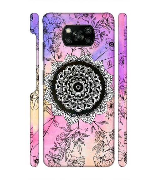 Creative rangoli pattern Poco X3 Mobile Cover