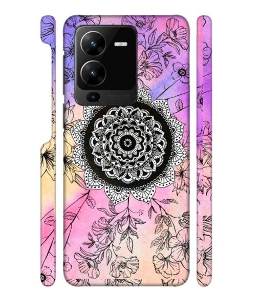 Creative rangoli pattern Vivo Y22 Mobile Cover