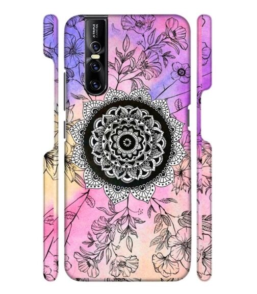 Creative rangoli pattern Vivo V15 Pro Mobile Cover