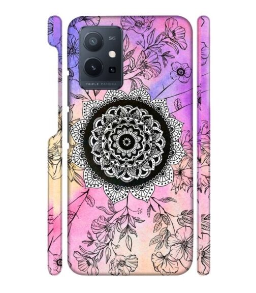 Creative rangoli pattern Vivo T1 (5) Mobile Cover