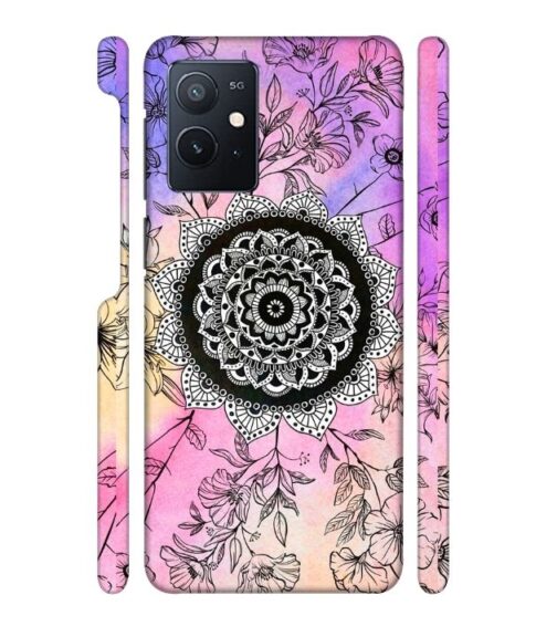 Creative rangoli pattern iQOO Z6 Mobile Cover