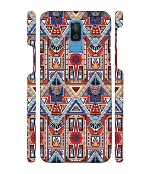 Abstract design Samsung Galaxy J8 Mobile Cover