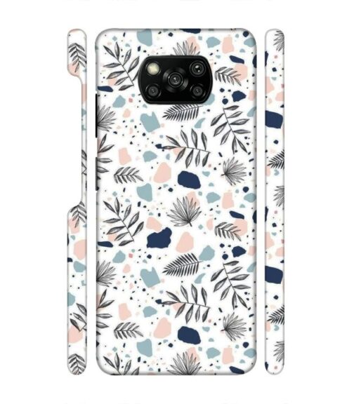 Neural color floral design Poco X3 Mobile Cover
