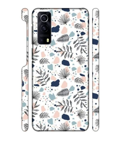 Neural color floral design iQOO Z3 Mobile Cover