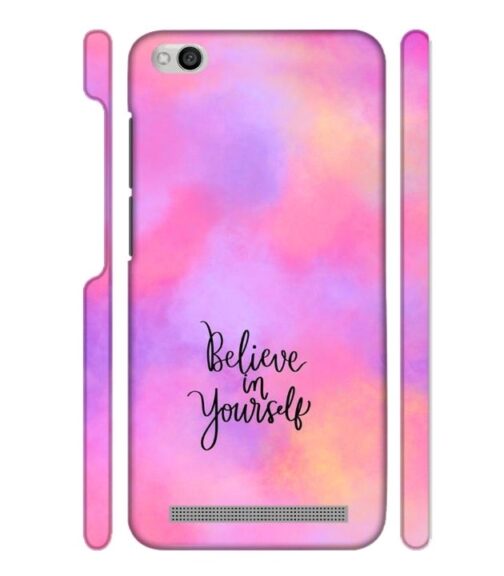 Colorfull background with text (Believe in youself) Redmi 5A Mobile Cover