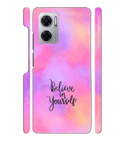Colorfull background with text (Believe in youself) Redmi 11 Prime (5G) Mobile Cover