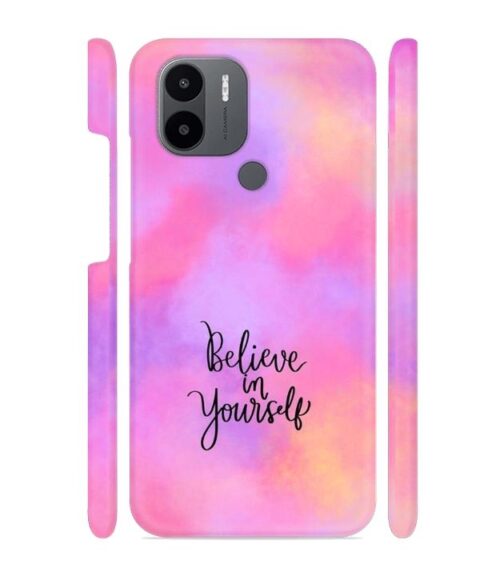 Colorfull background with text (Believe in youself) Redmi A1 Plus Mobile Cover
