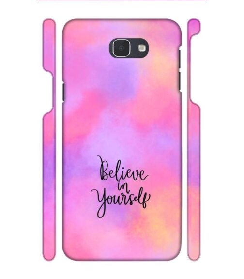 Colorfull background with text (Believe in youself) Samsung Galaxy J7 Prime Mobile Cover