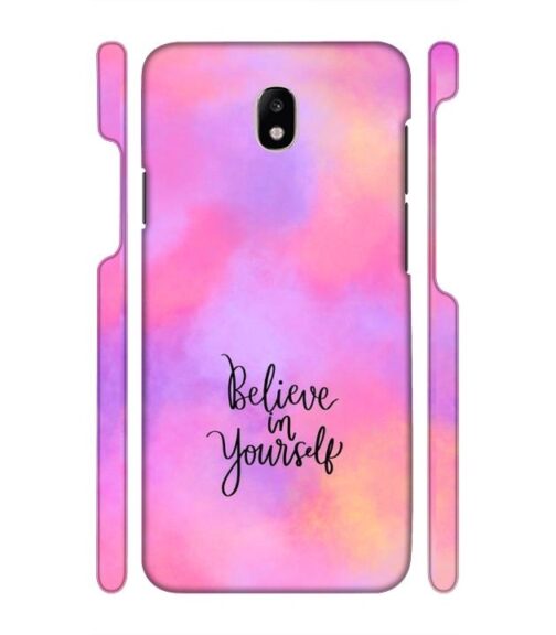 Colorfull background with text (Believe in youself) Samsung Galaxy J7 (2017) Mobile Cover