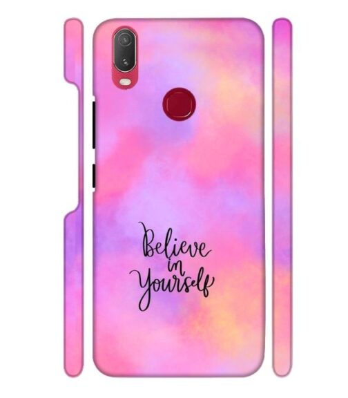 Colorfull background with text (Believe in youself) Vivo Y95 Mobile Cover