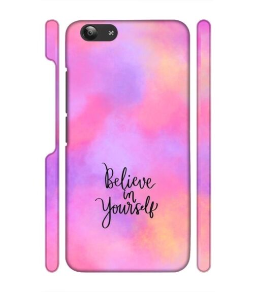 Colorfull background with text (Believe in youself) Vivo Y53 Mobile Cover