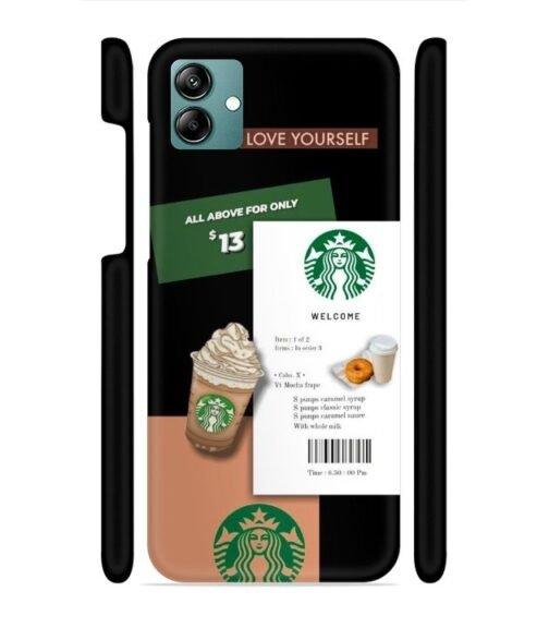 Starbuck background Samsung Galaxy F04 Mobile Cover