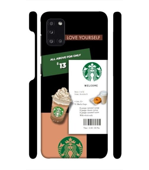 Starbuck background Samsung Galaxy A31 Mobile Cover