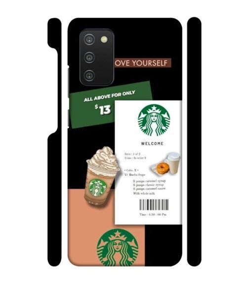 Starbuck background Samsung Galaxy A03 S Mobile Cover