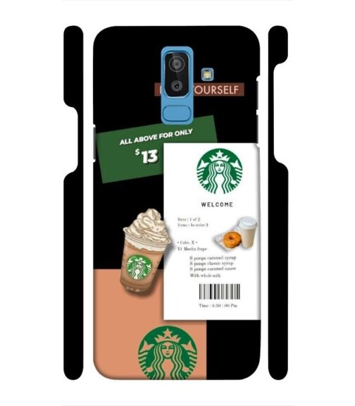 Starbuck background Samsung Galaxy J8 Mobile Cover