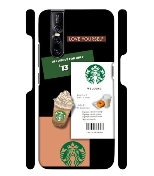 Starbuck background Vivo V15 Pro Mobile Cover