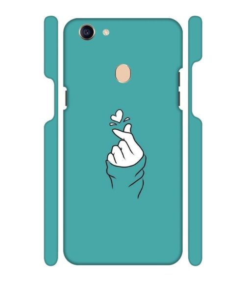 Blue Turquoise Abstract Oppo F7 Mobile Cover