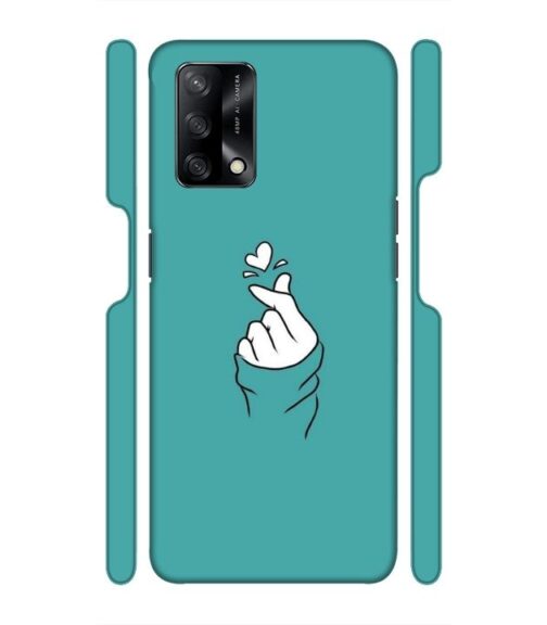 Blue Turquoise Abstract Oppo F19 S Mobile Cover