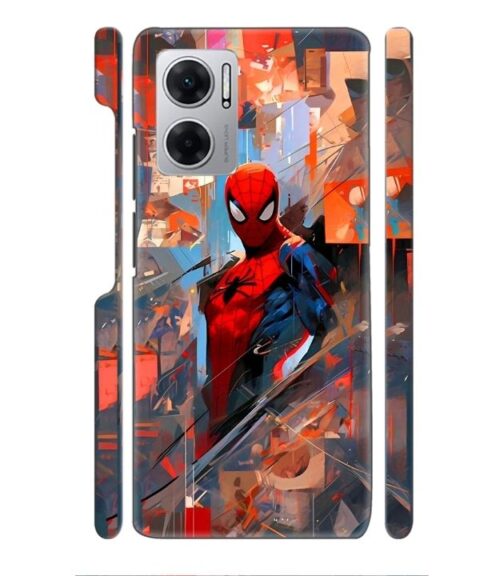 Spiderman graphics with mirror effect Redmi 11 Prime (5G) Mobile Cover
