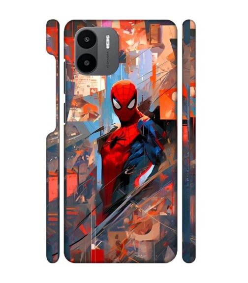 Spiderman graphics with mirror effect Redmi A1 Mobile Cover