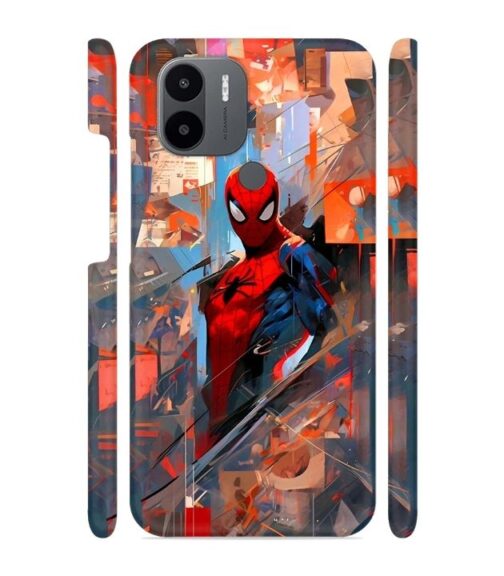 Spiderman graphics with mirror effect Redmi A1 Plus Mobile Cover