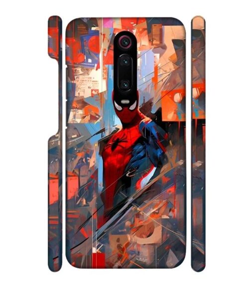 Spiderman graphics with mirror effect Redmi K20 Pro Mobile Cover