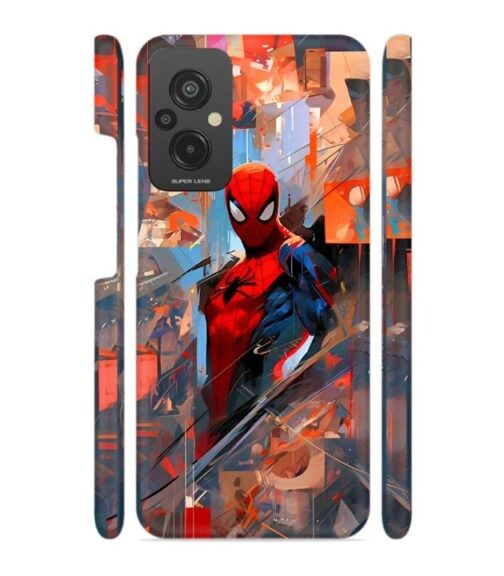 Spiderman graphics with mirror effect Redmi 11 Prime (4G) Mobile Cover