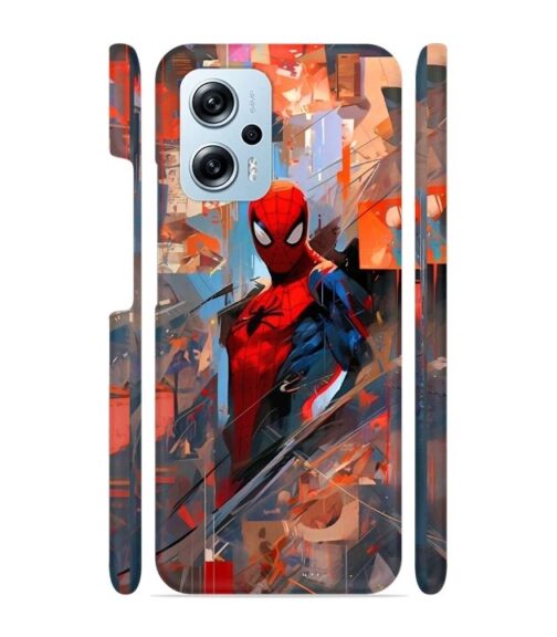 Spiderman graphics with mirror effect Redmi K50i 5G Mobile Cover